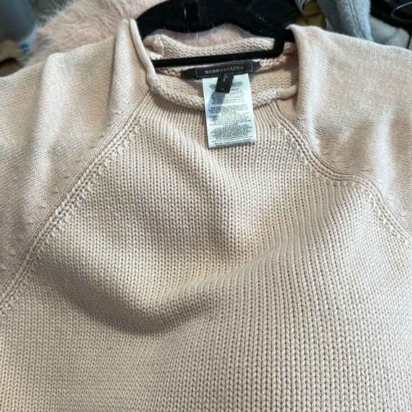 BCBG Maxazria sweater. Nylon light material. Light blush. Like new condition. - Picture 4 of 4